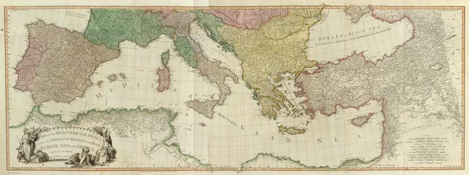 William Faden. Composite Mediterranean